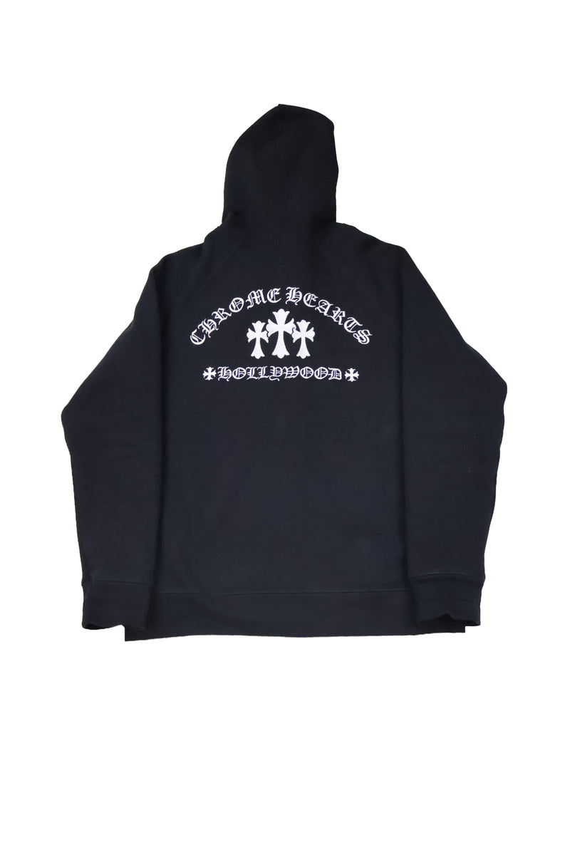 Cemetery Cross King Taco Embroidered Zip Up Hoodie