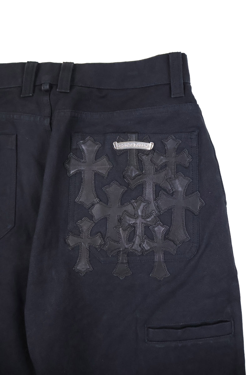Black Flooded Patch Carpenter Pant Jeans