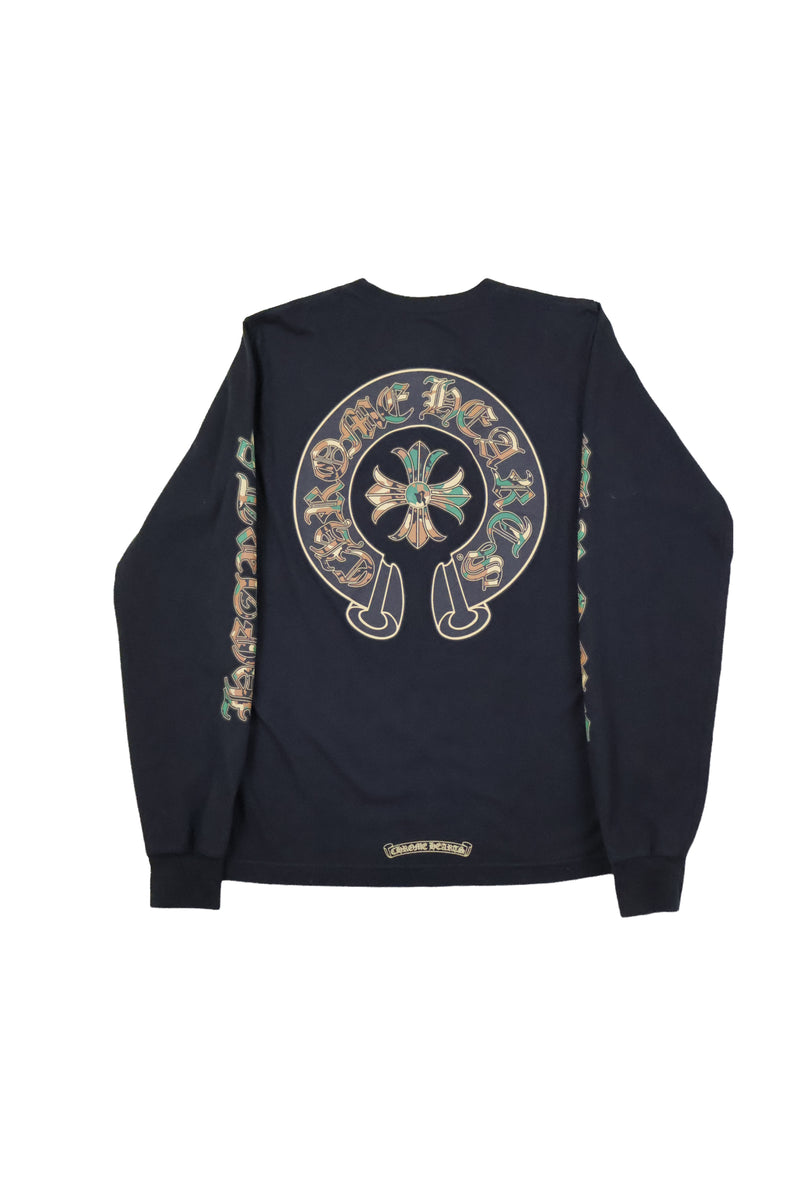 Camo Cemetery Triple Cross Longsleeve Tee
