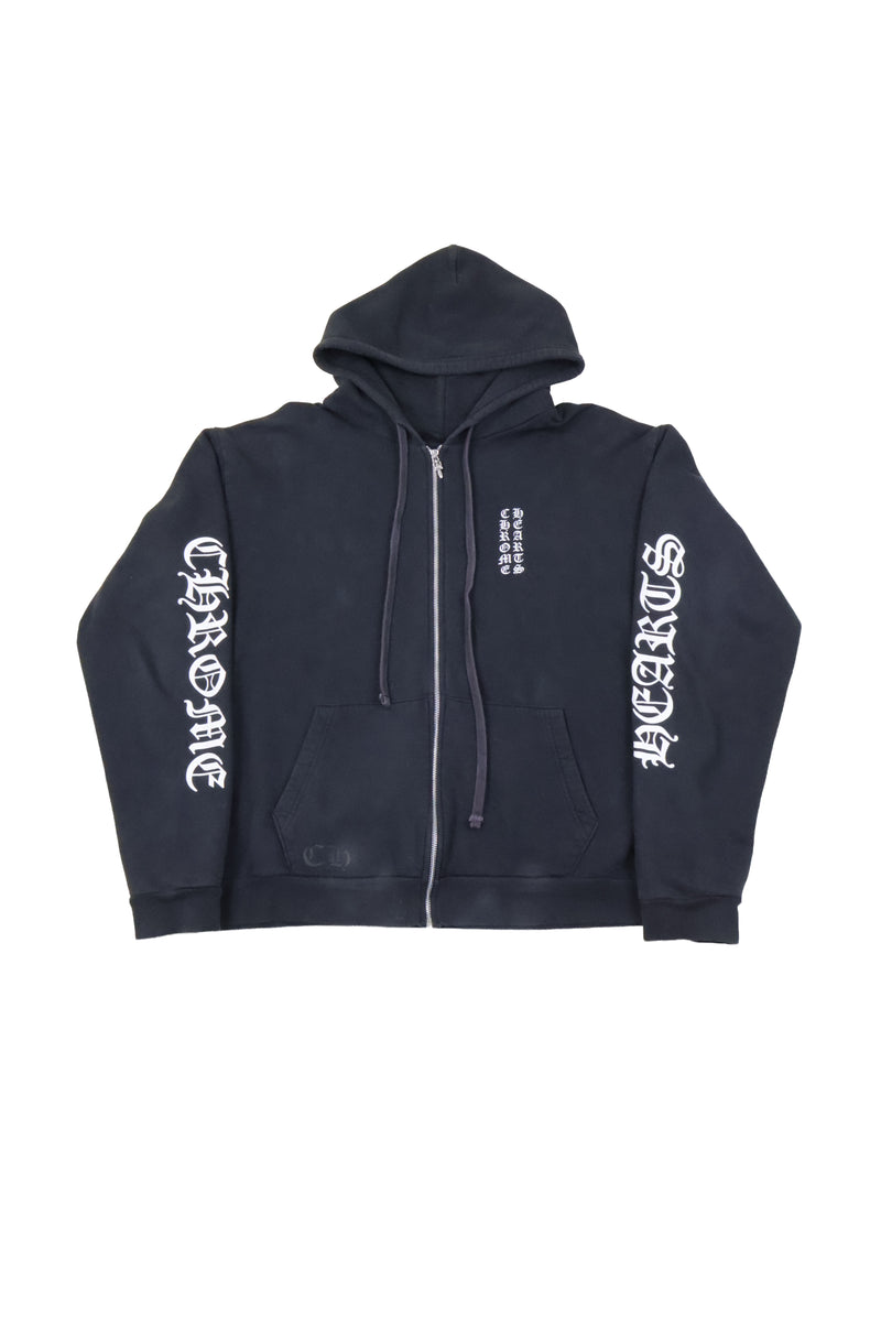 Vertical Logo Zip Up Hoodie