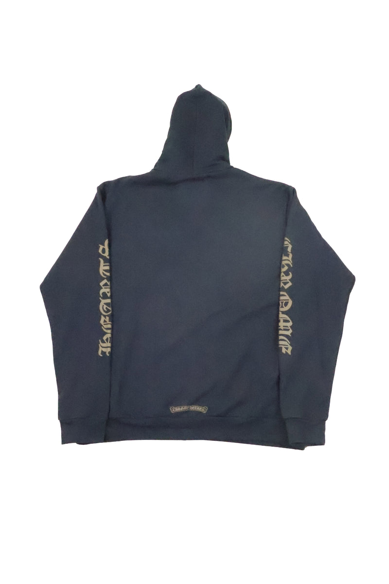 Vertical Logo Olive Zip Up Hoodie