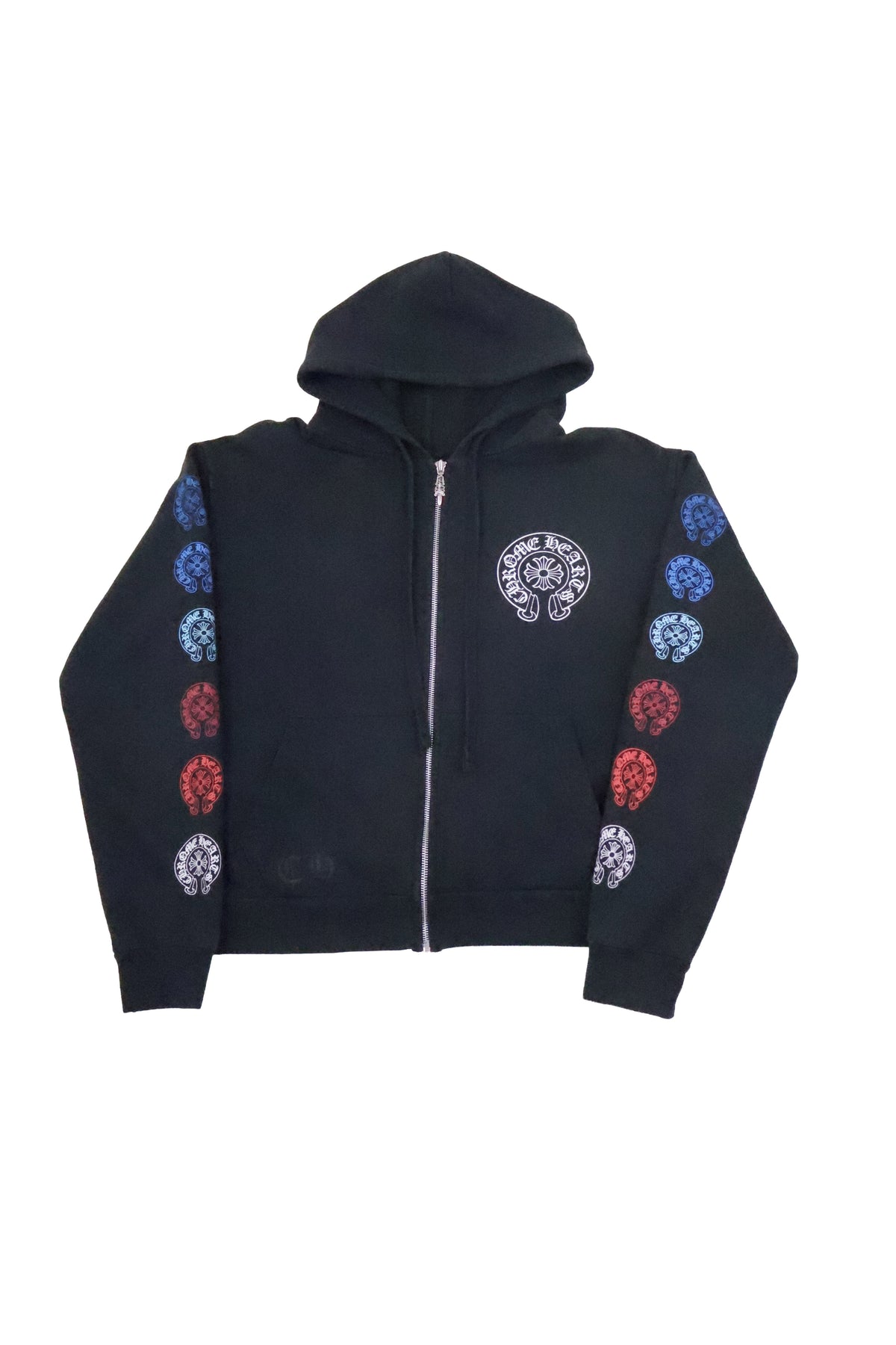 Multicolor Horseshoe Logo Zip Up Hoodie
