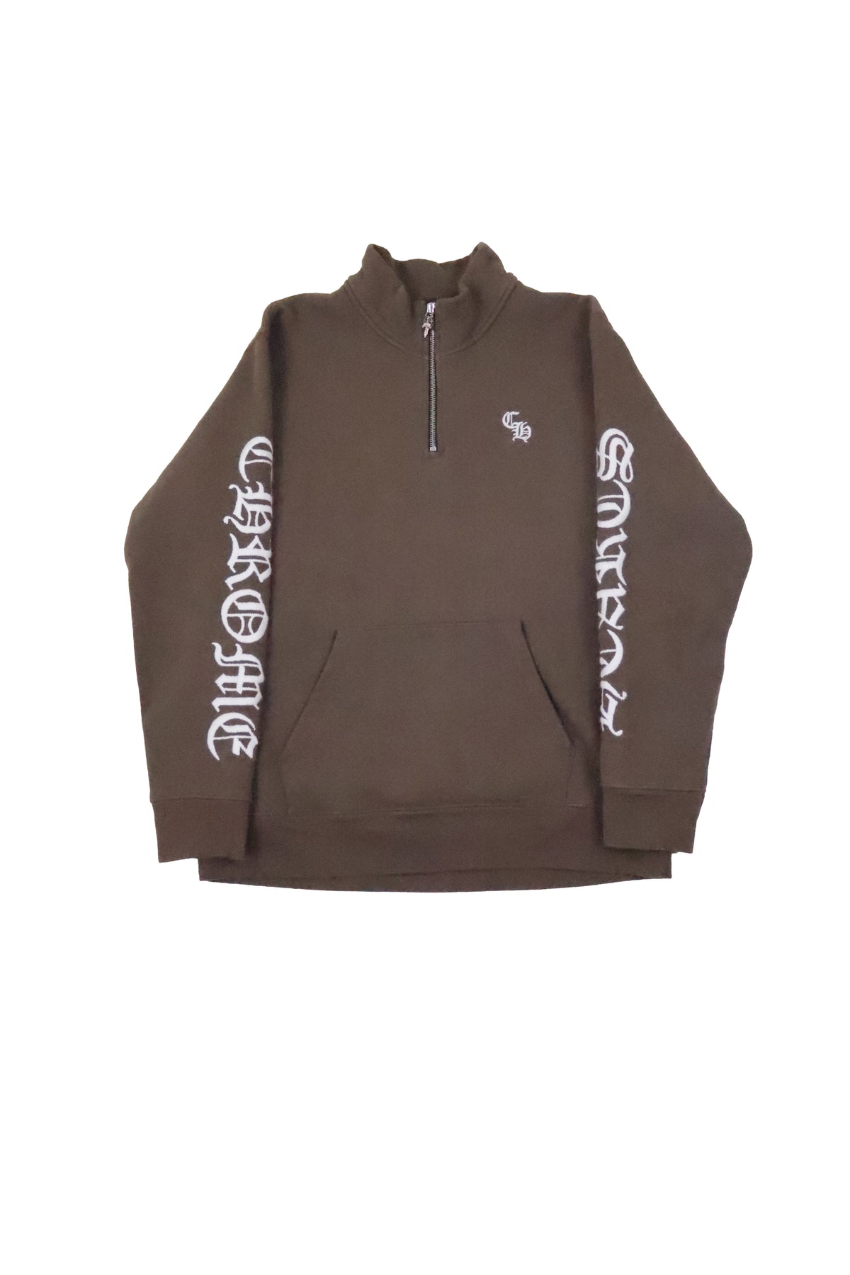 Slo Ride Brown Embroidered Quarterzip