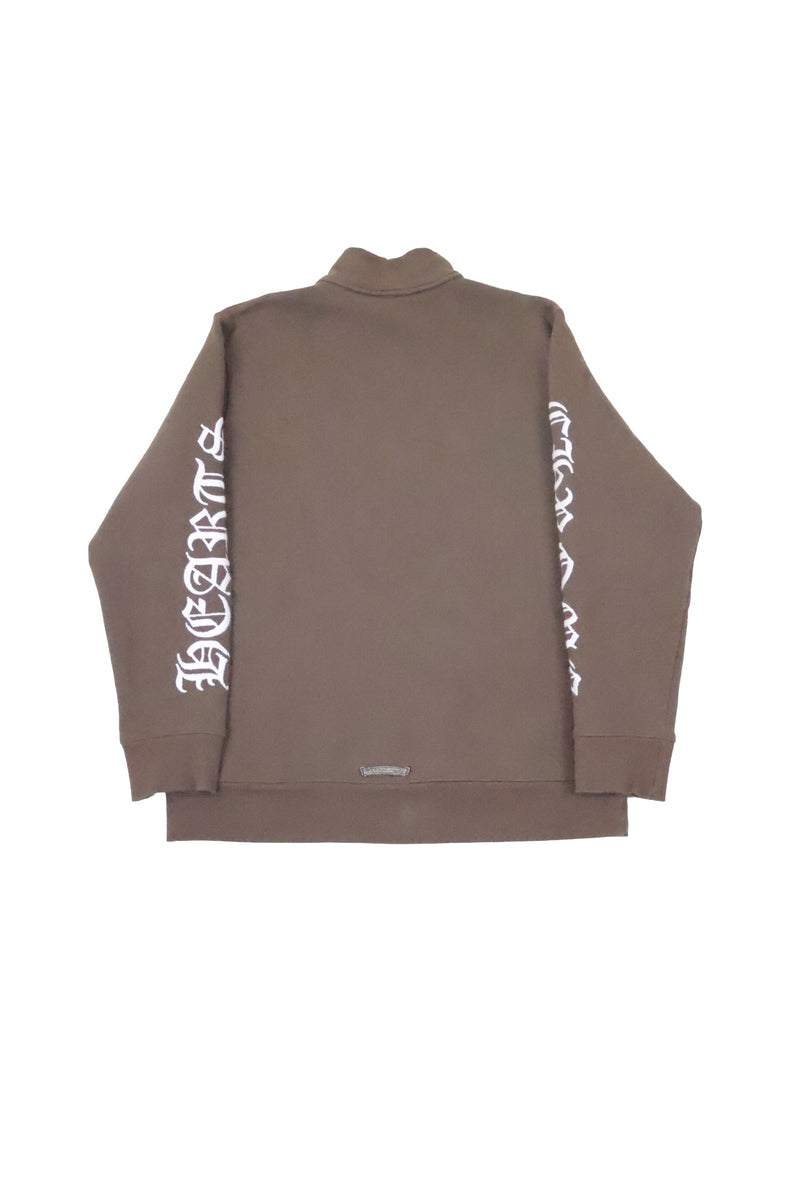 Slo Ride Brown Embroidered Quarterzip