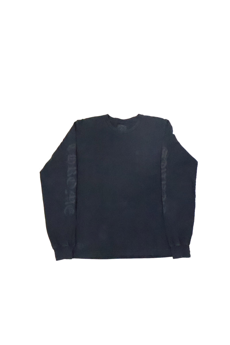 Black Neck Logo Long Sleeve T Shirt