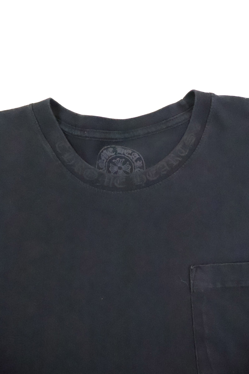 Black Neck Logo Long Sleeve T Shirt