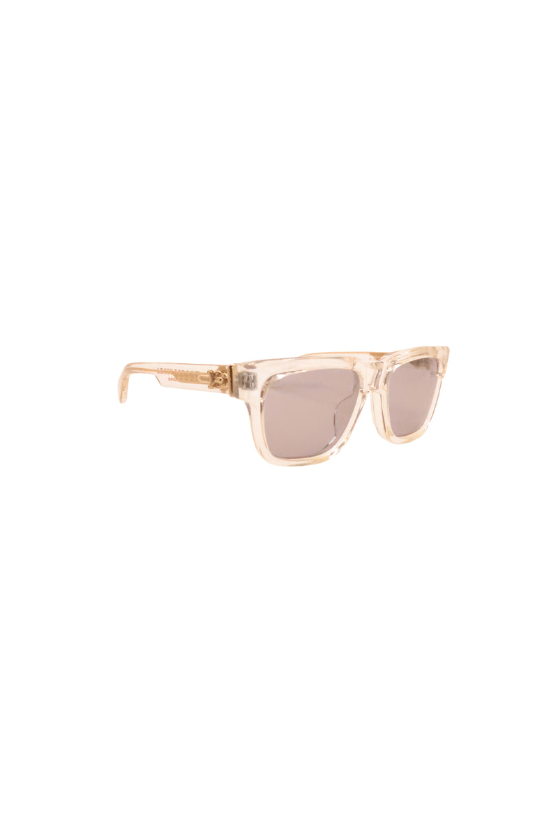 Box Officer 18kt Gold Grey Glasses