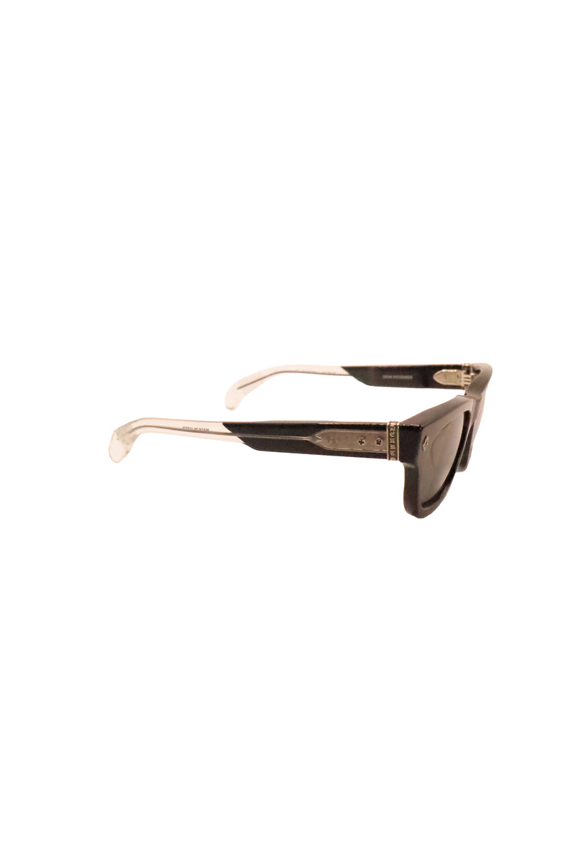 Dick Fitzener Grey Black Transparent Sun Glasses
