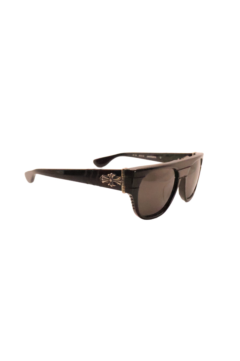 Jacktastic Black Cross Embelished Sun Glasses