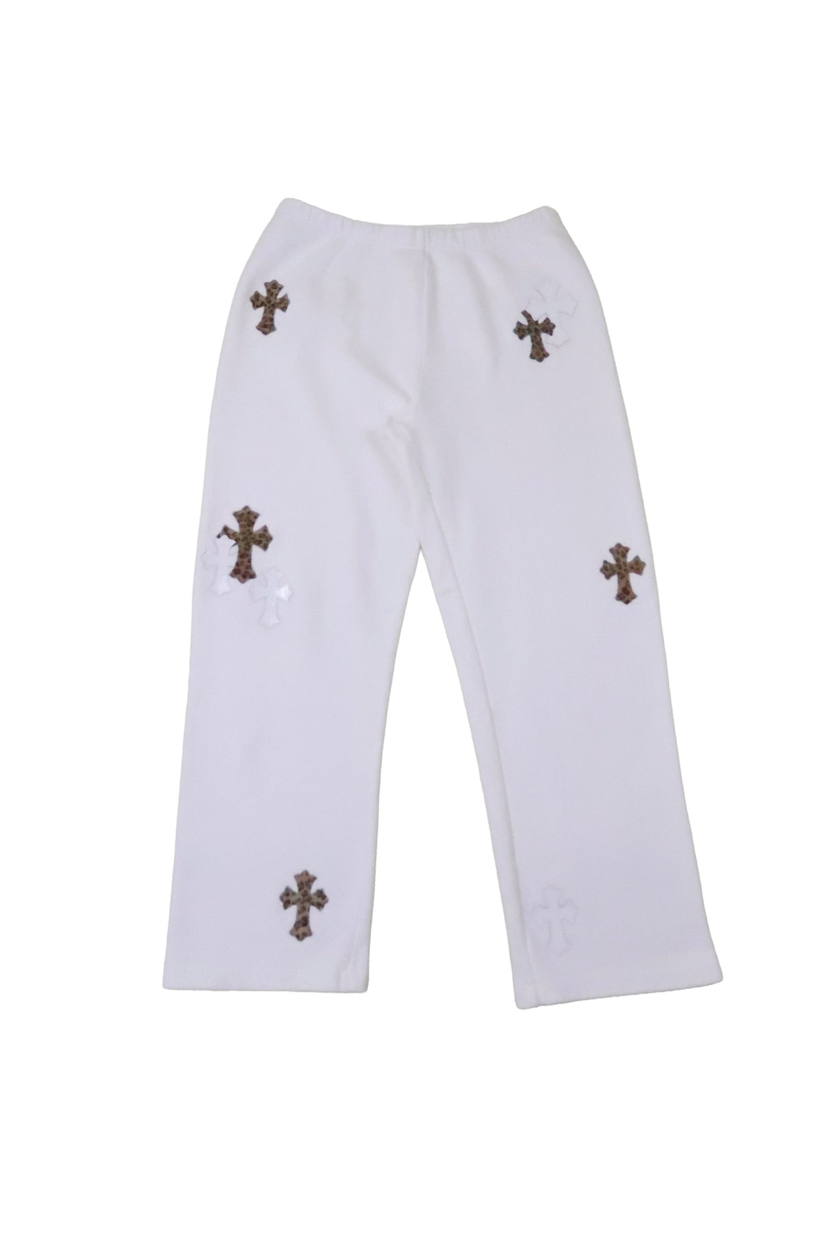 Paperjam White Cross Flooded Patch Sweatpants