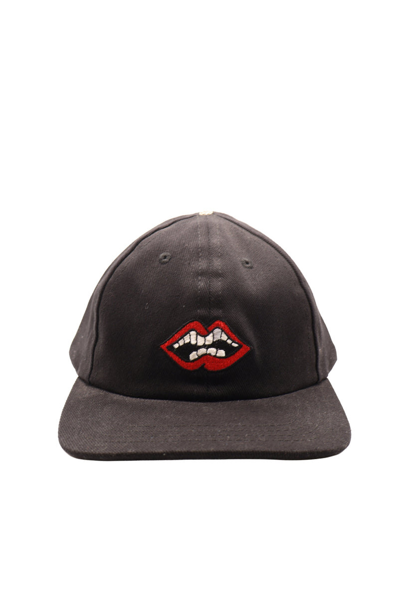 Matty Boy Black Embroidered Chomper Hat