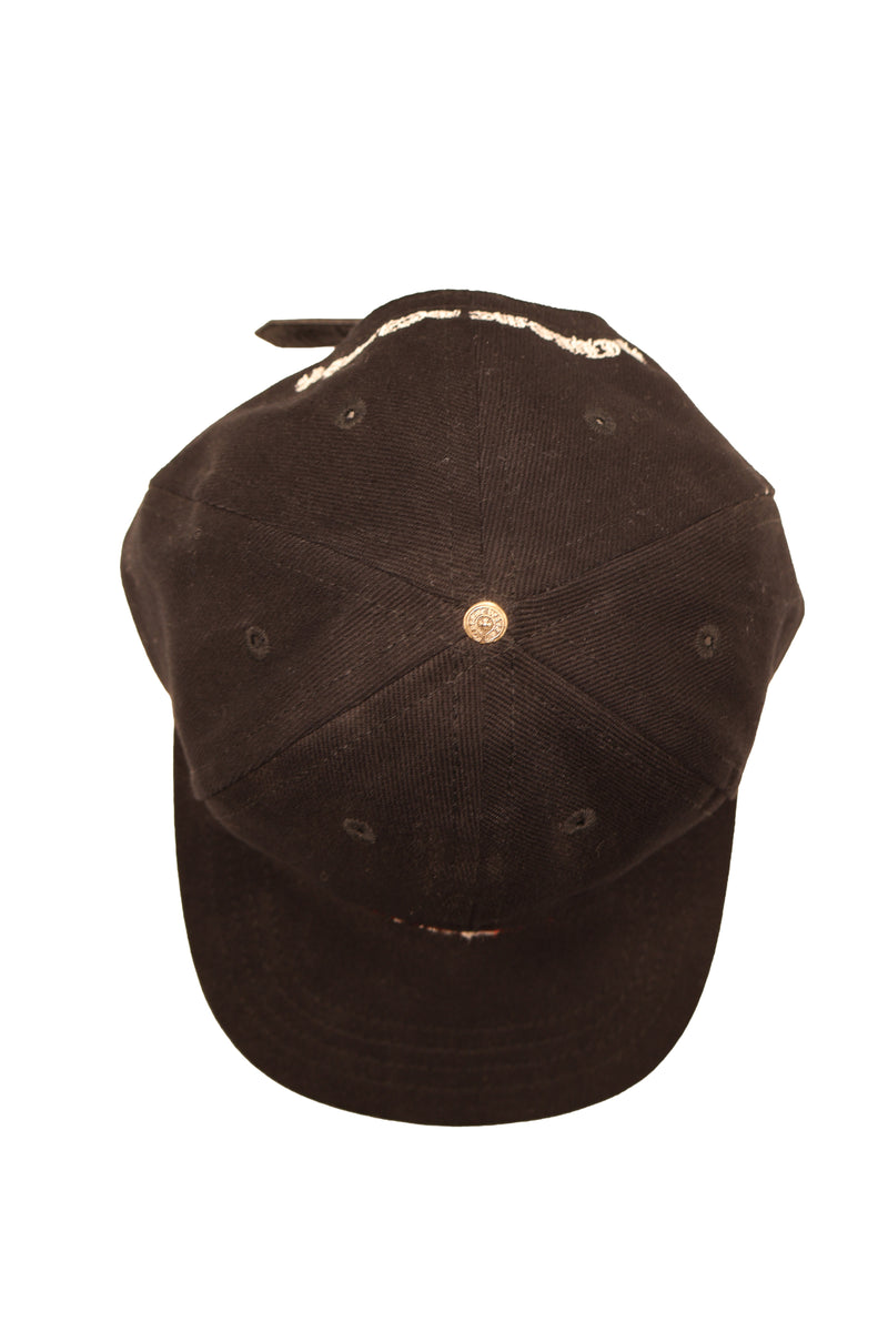 Matty Boy Black Embroidered Chomper Hat