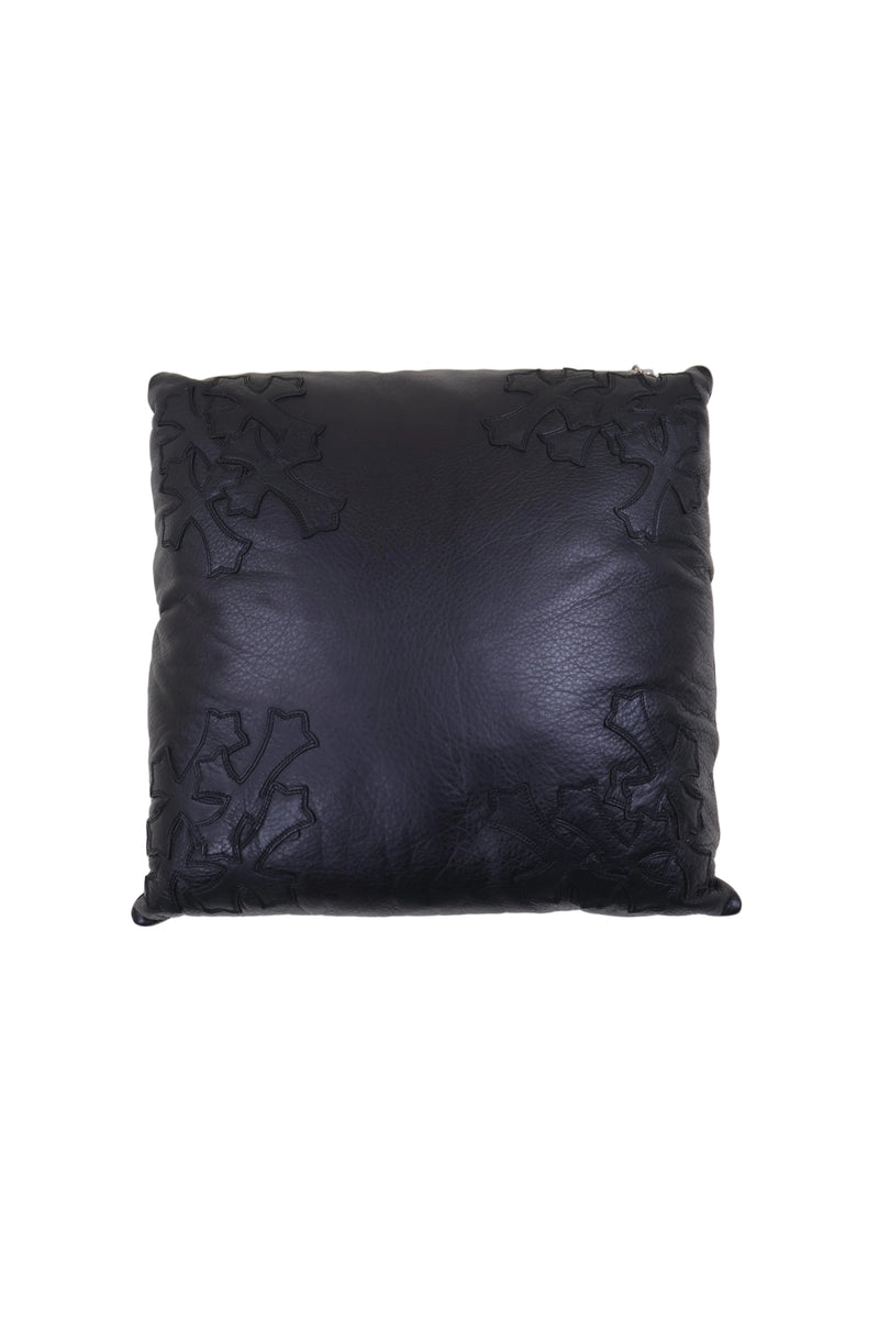 Flooded 16 Cross Patch Leather Pillow