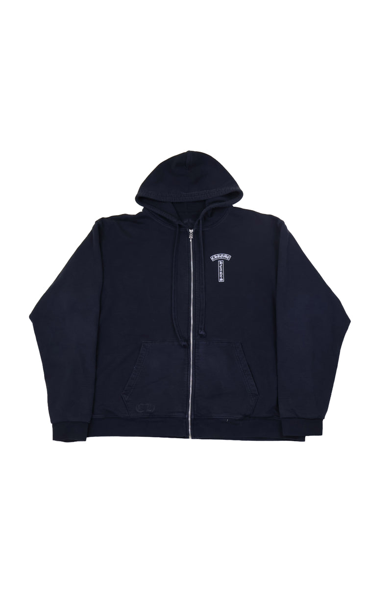 T Bar Scroll Logo USA Zip Up Hoodie