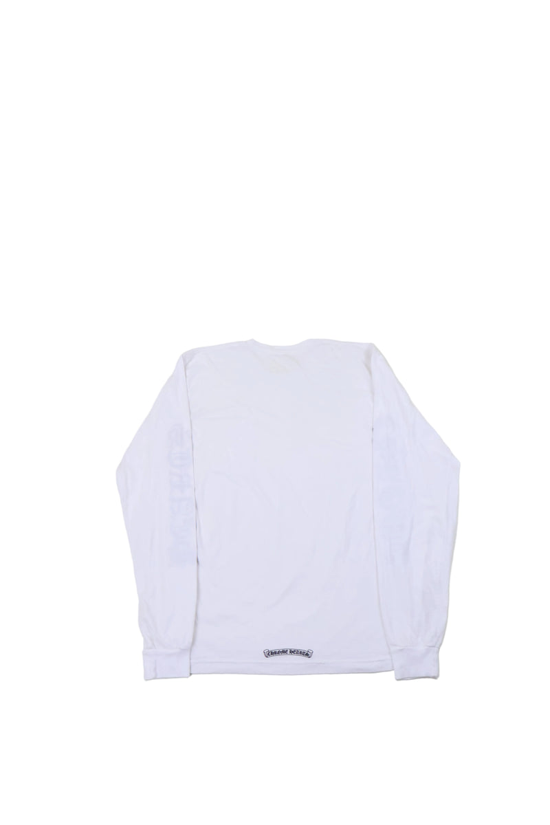 Neck Logo Love You White Long Sleeve T shirt