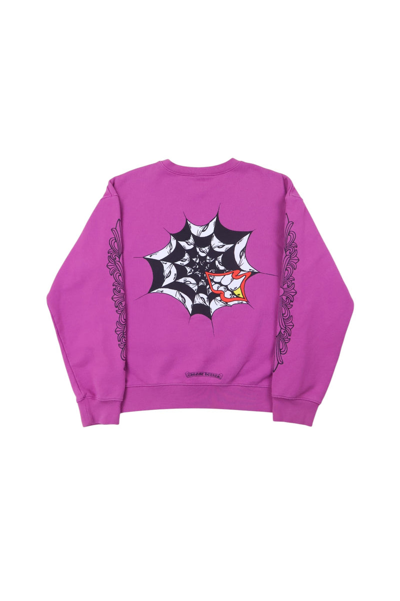 Matty Boy Purple Spider Crewneck