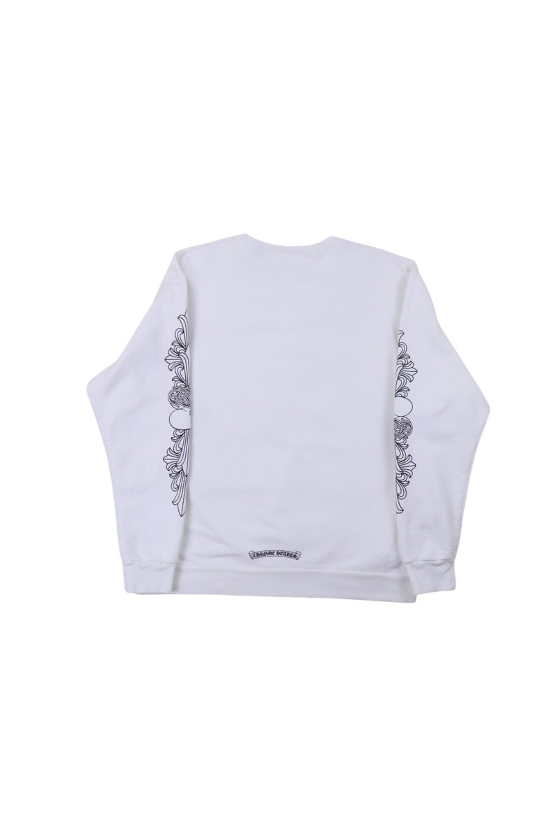 Love You Floral White Crewneck