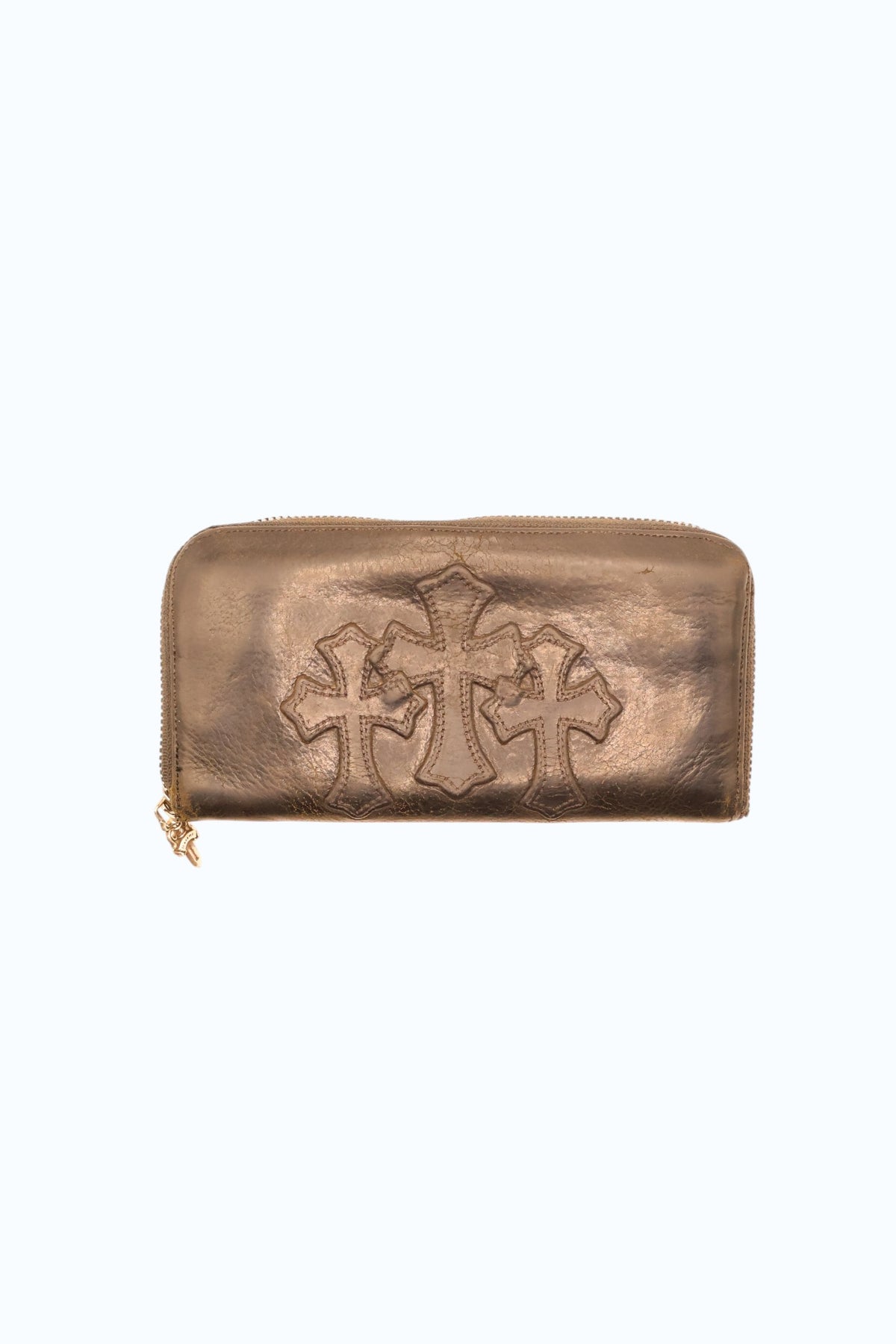 Triple Cross Cemetery Cross Patch Zip Wallet