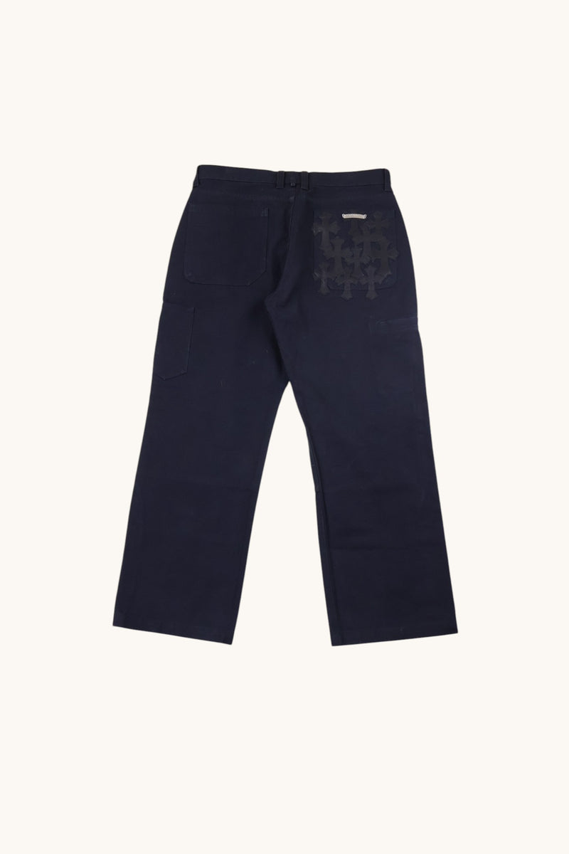 Black Flooded Patch Carpenter Pant Jeans