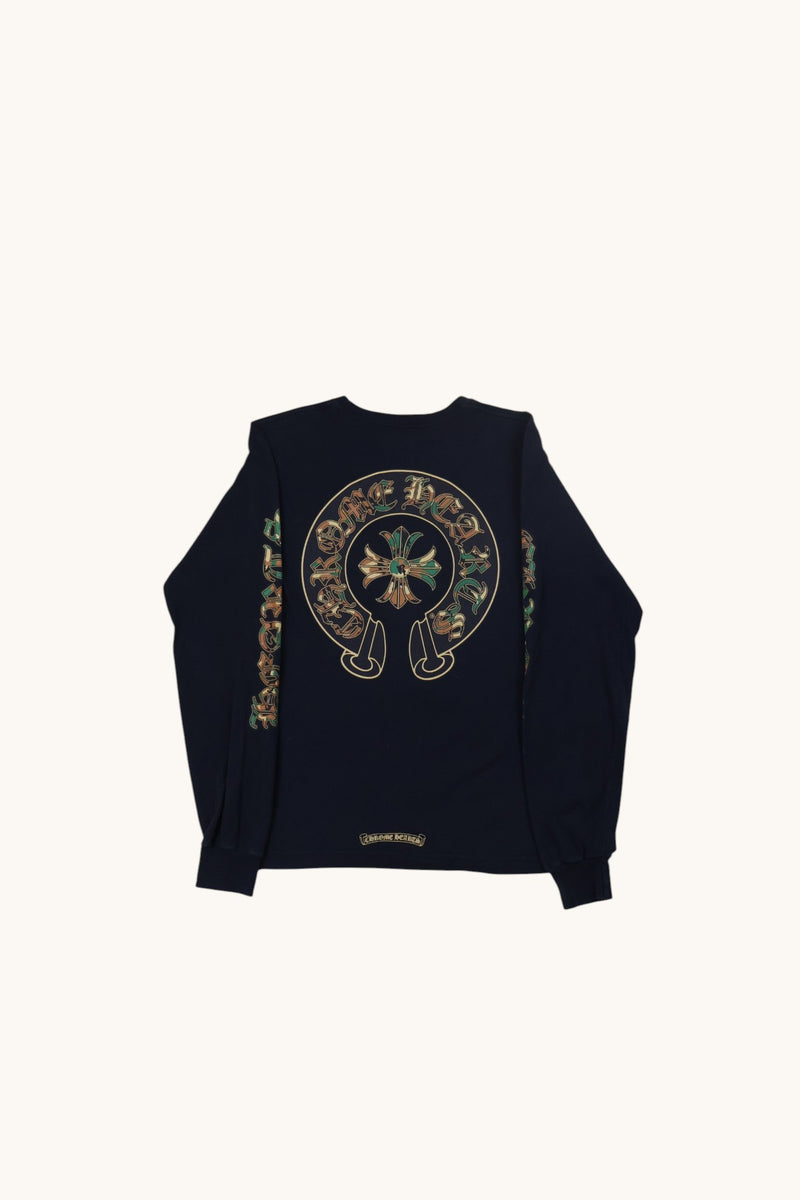 Camo Cemetery Triple Cross Longsleeve Tee