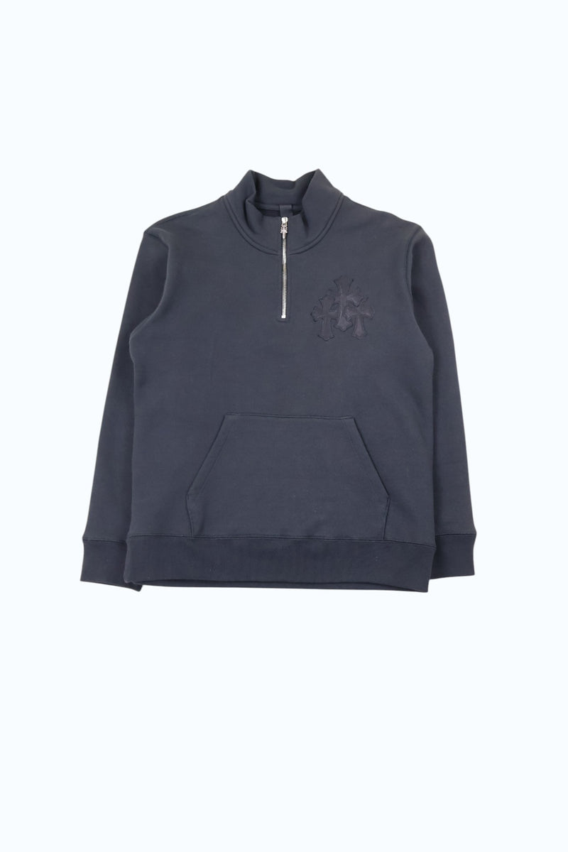 Paper Jam Patch Quarterzip Black