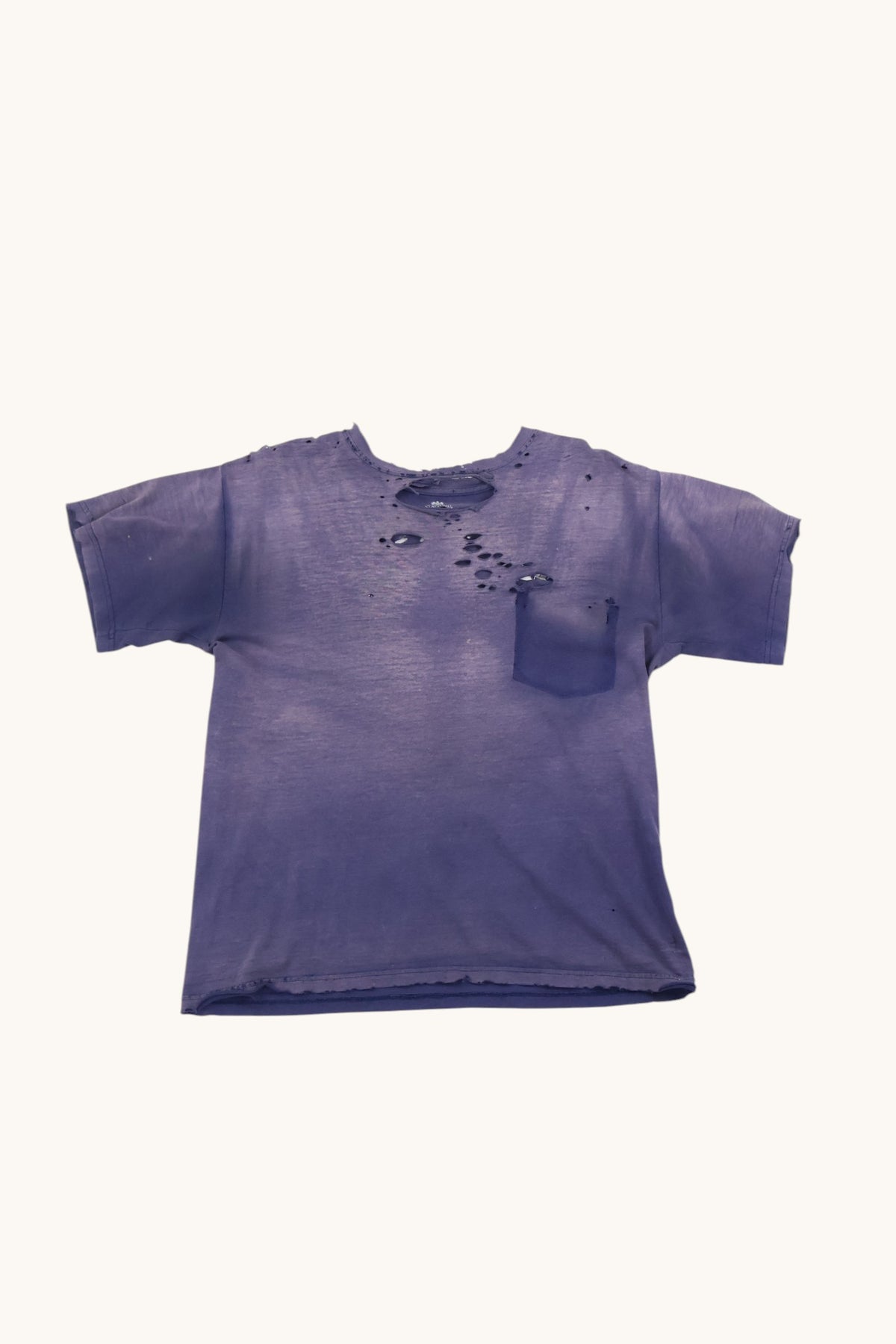 Thrashed Faded Blank T Shirt