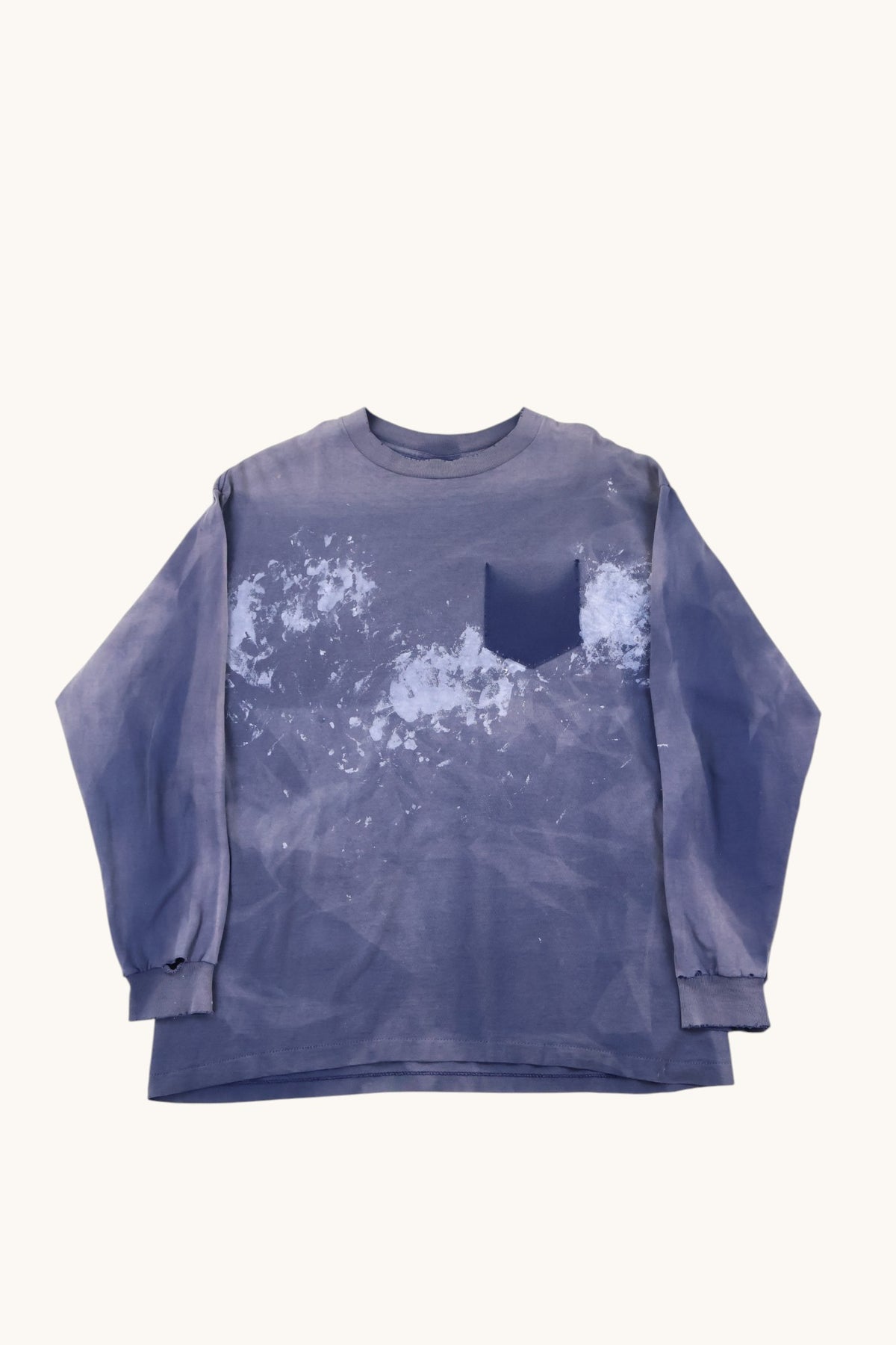 Faded Blank Long sleeve T Shirt