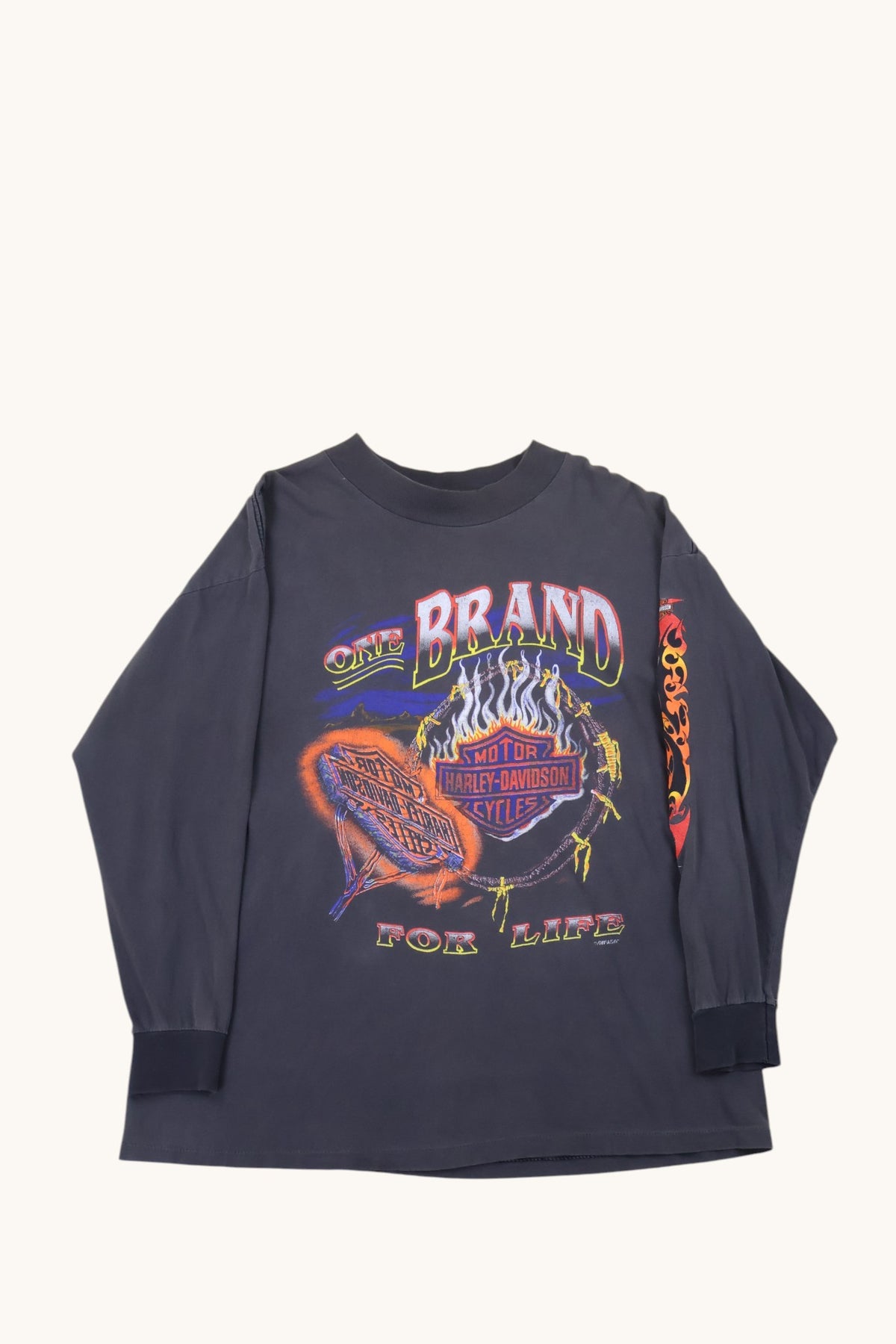 90s Harley Davidson Flame Long sleeve t shirt