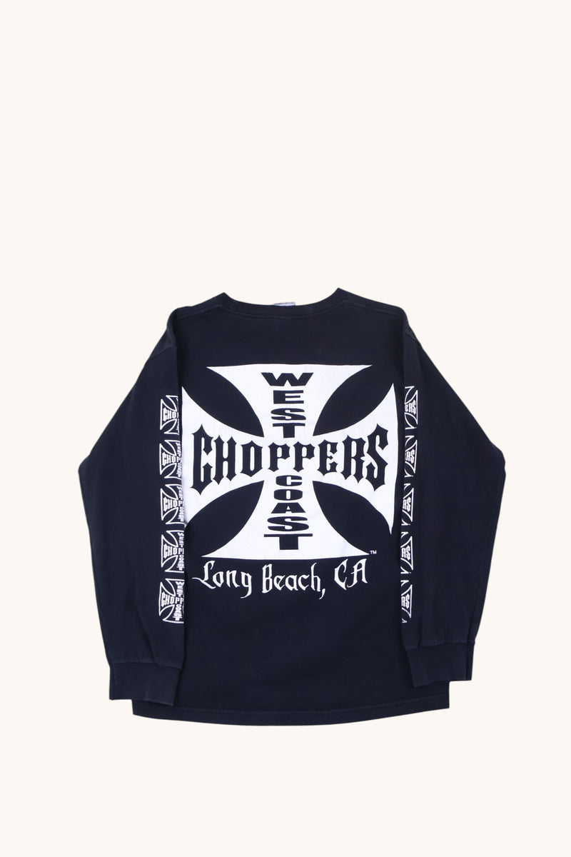 West Coast Chopper Black Logo Longsleeve t shirt