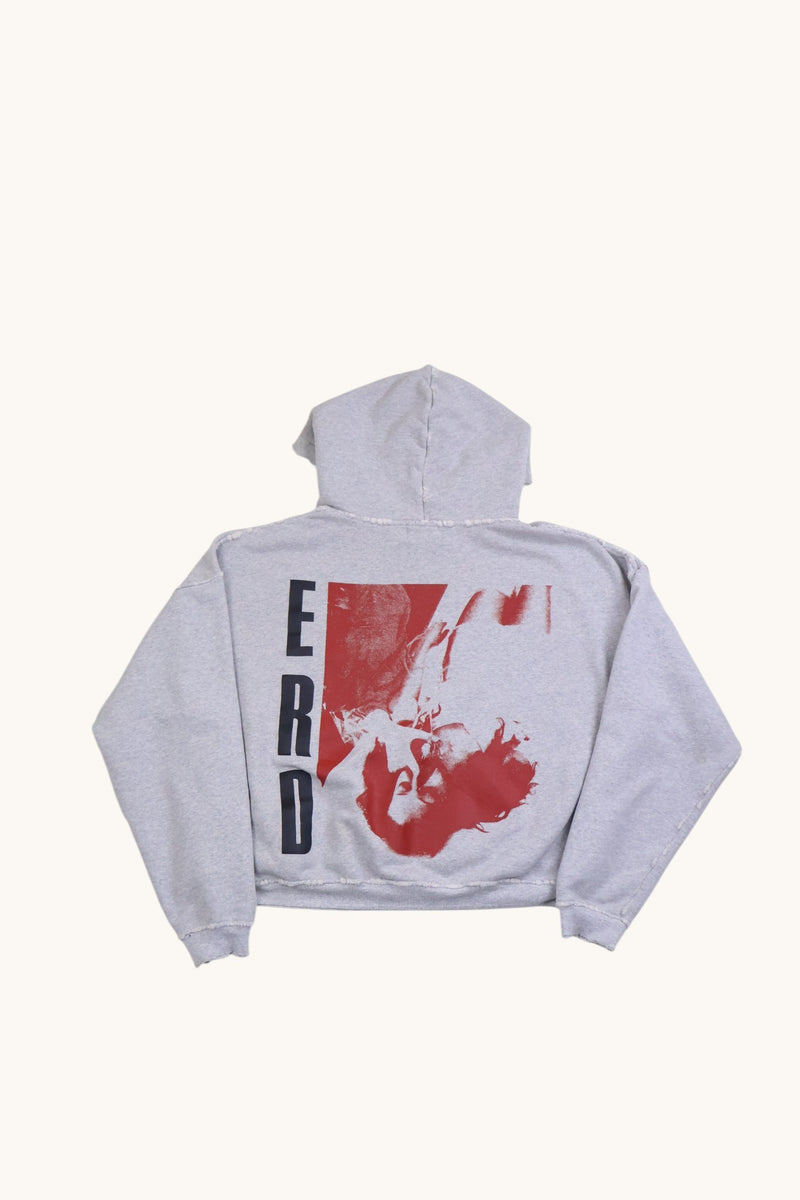 ERD Special Swiss Toys Grey Distressed Hoodie