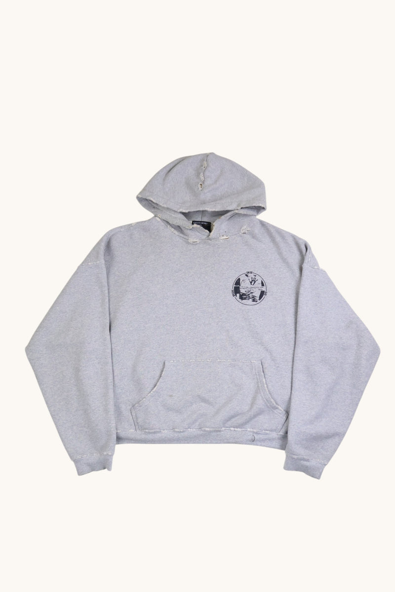 ERD Special Swiss Toys Grey Distressed Hoodie