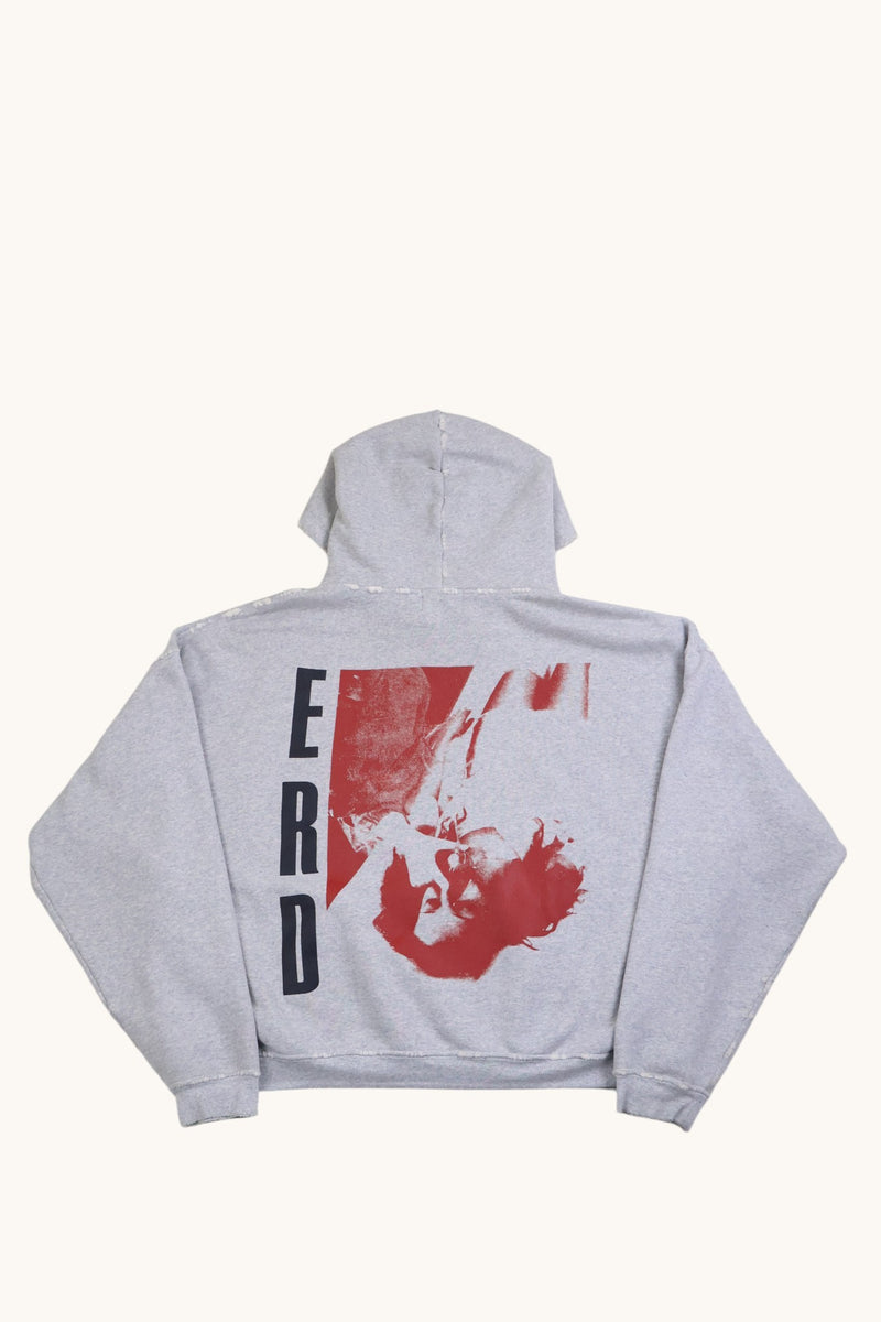 ERD Special Swiss Toys Grey Distressed Hoodie