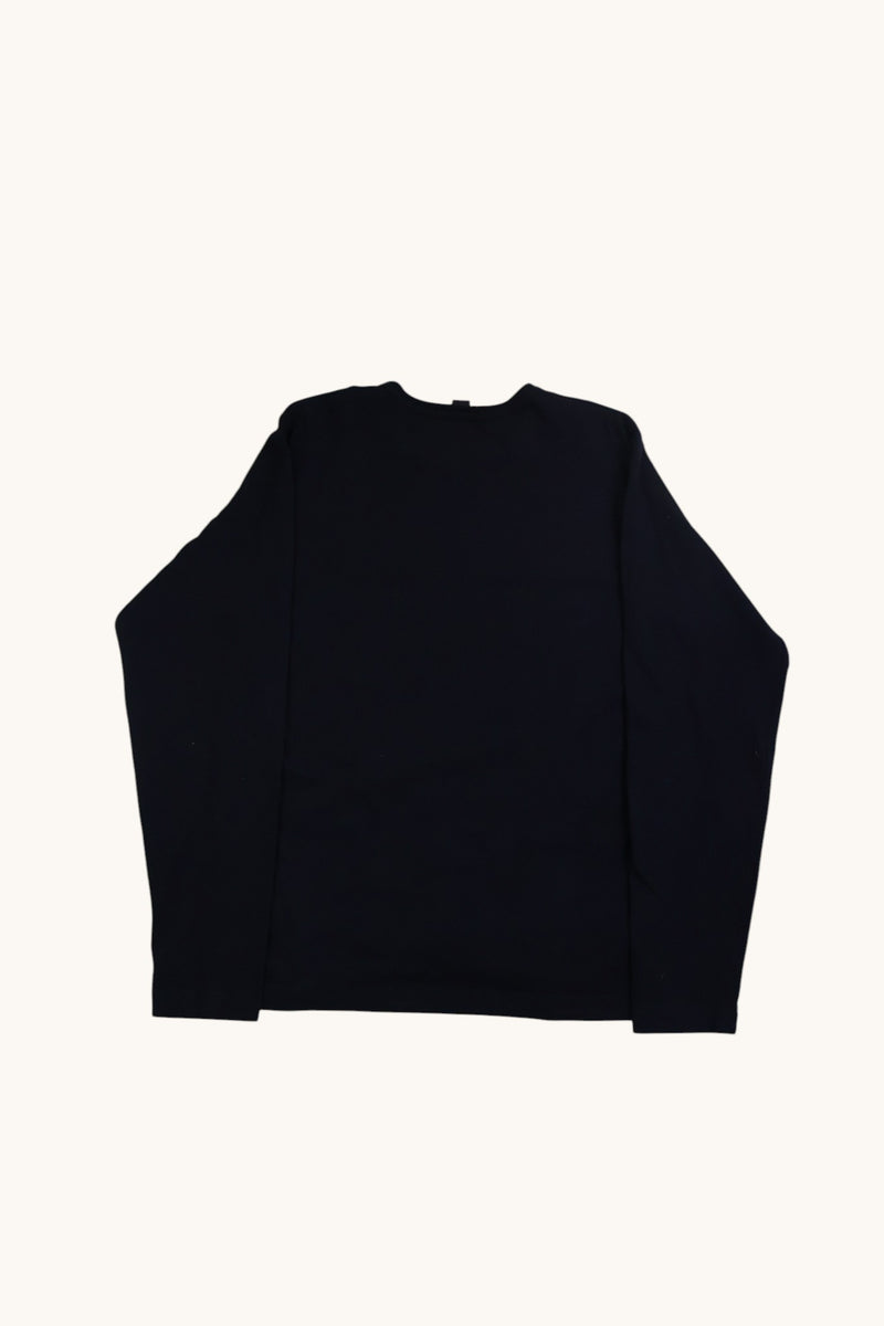Embroidered Eye Chart Long sleeve Pocket T Shirt