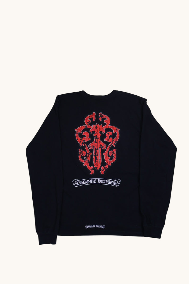Dagger Red Long sleeve t shirt