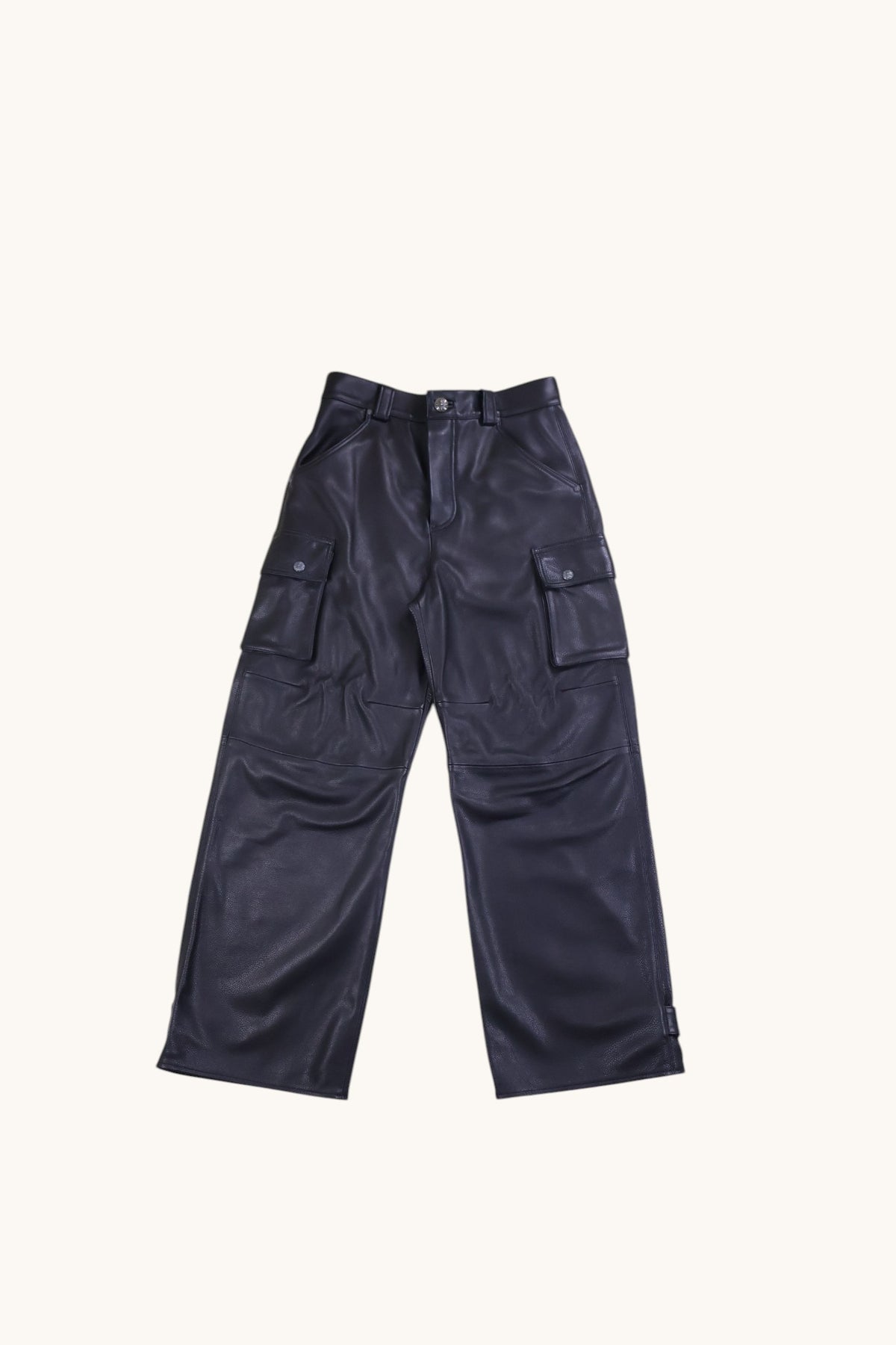 Articulated Devil Dog Leather Cargo Jeans