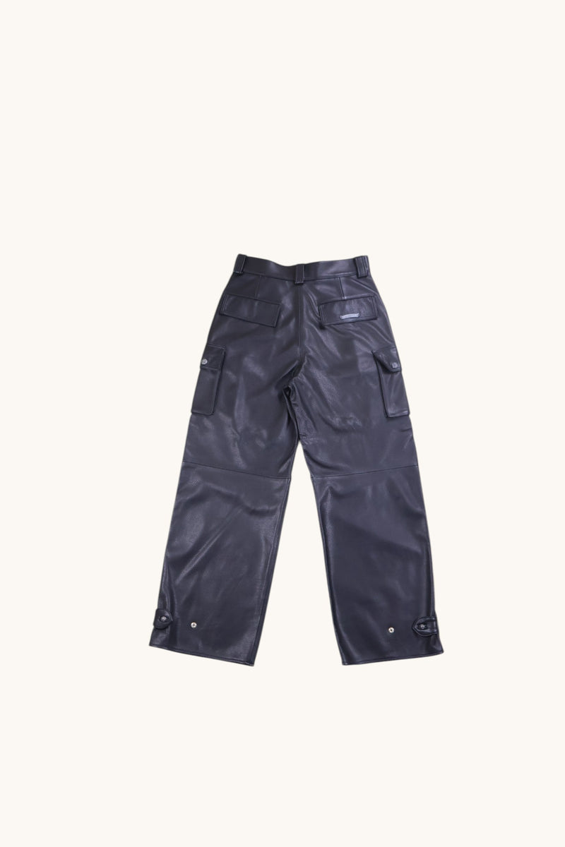 Articulated Devil Dog Leather Cargo Jeans