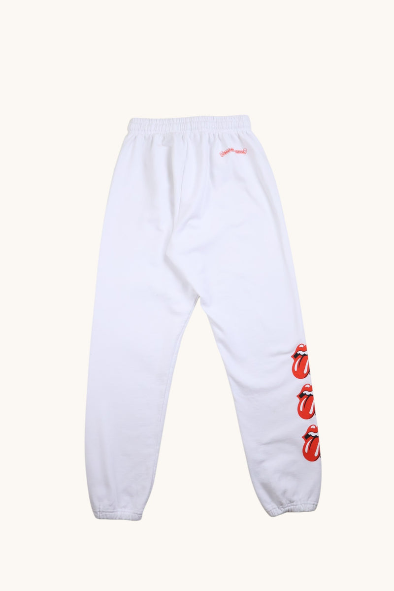 Rolling Stones White Red Horseshoe Sweatpants