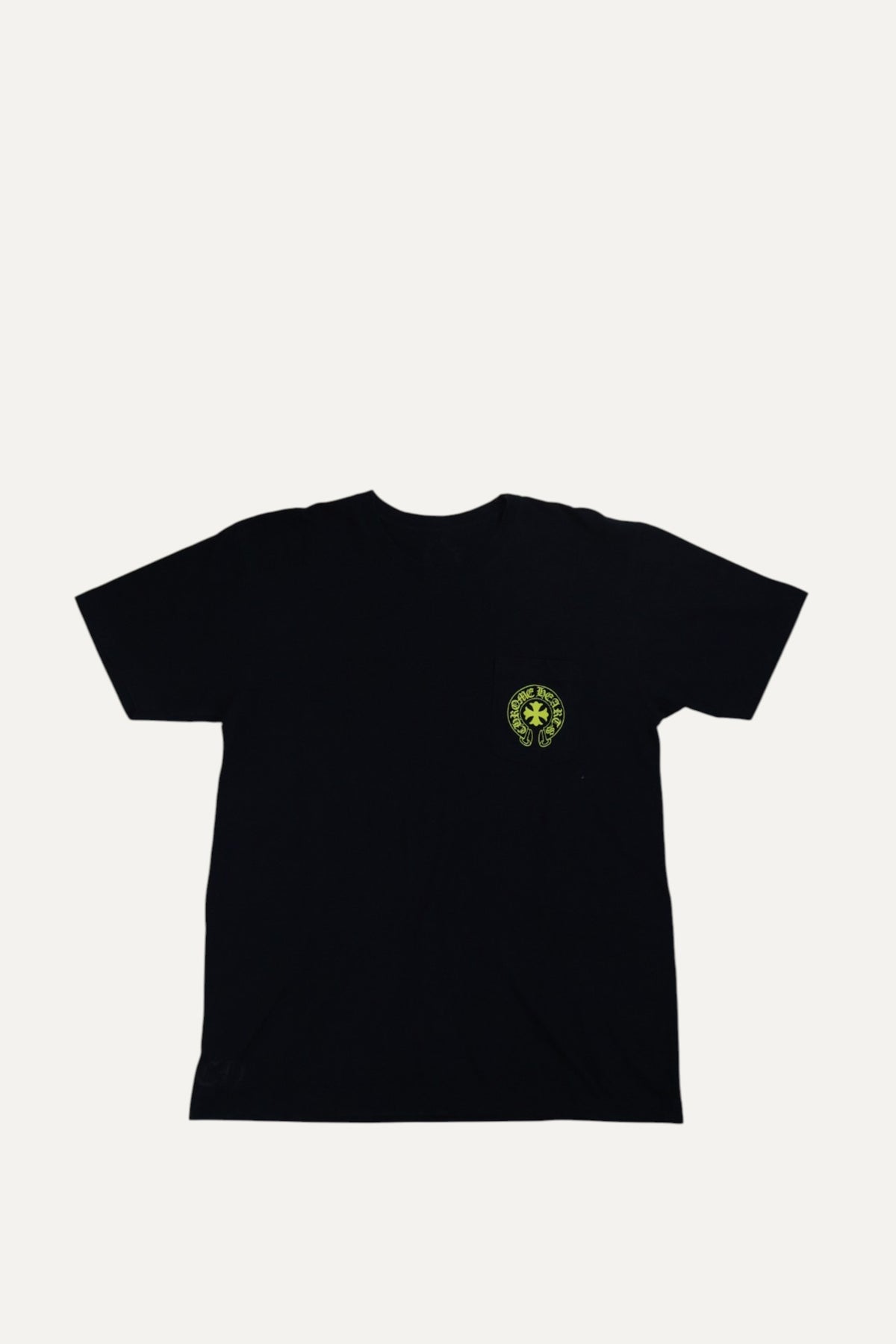 Eye Chart Yellow Horseshoe Black T Shirt