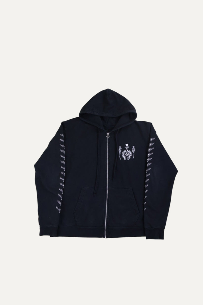 Foti Skull Flag Zip Up Jacket