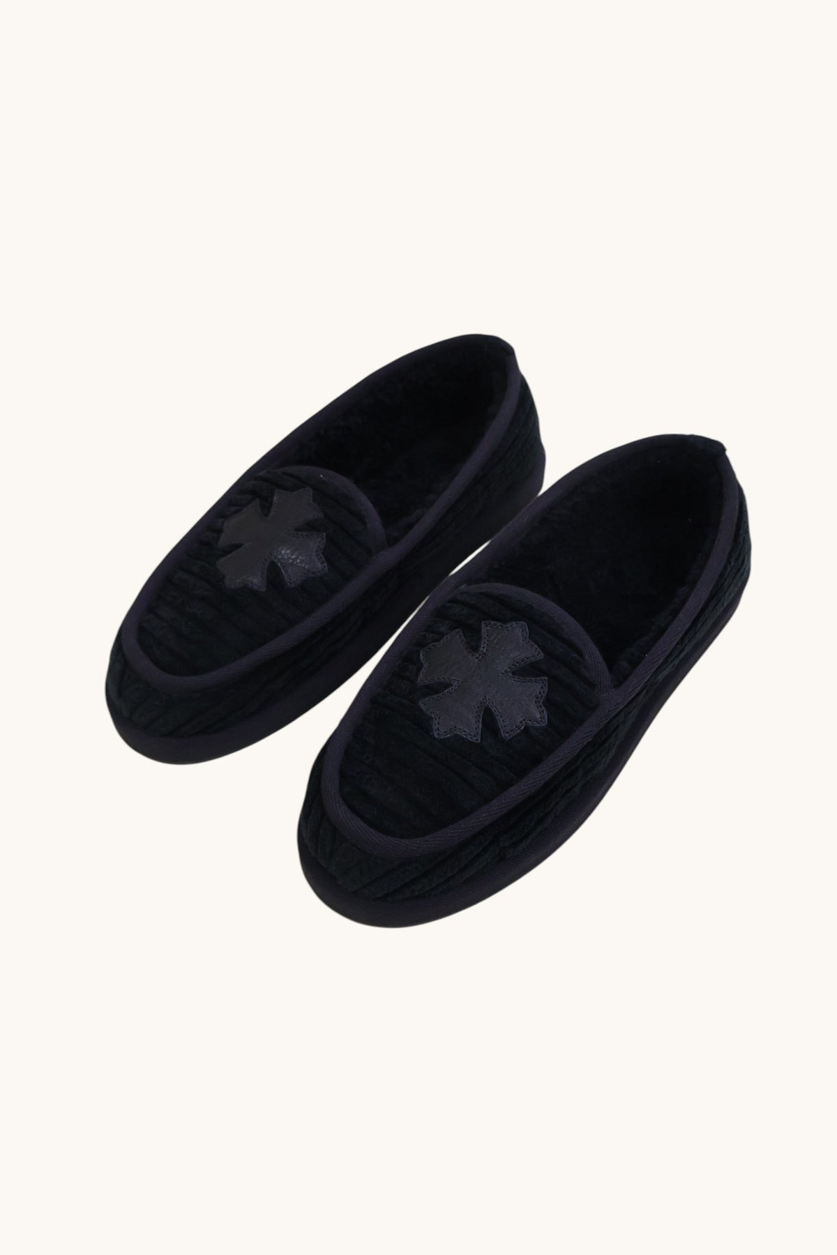 Cross Patch Cordurouy Loafer