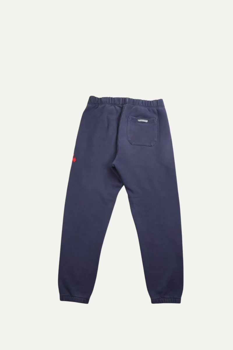 Paper Jam Leather Triple Cross Navy Patch Sweatpants