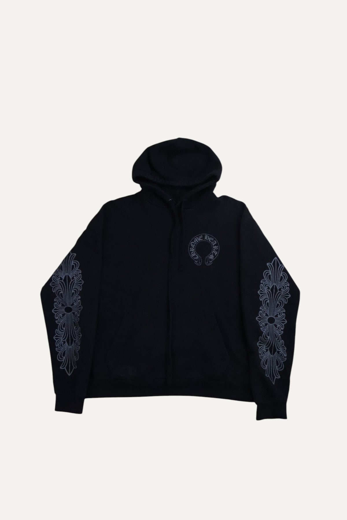 Grey Friends & Family Horseshoe Hoodie