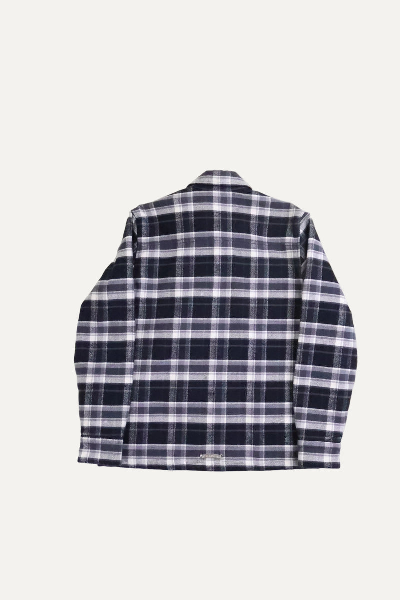 Y Not Black & Grey Plaid Work Dog Bomber Jacket