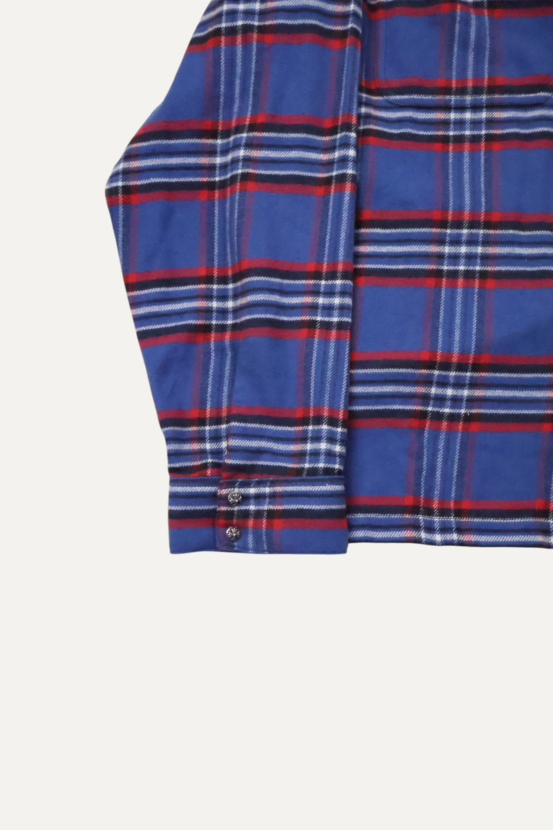 Blue & Red PLAID Work dog flannel shirt