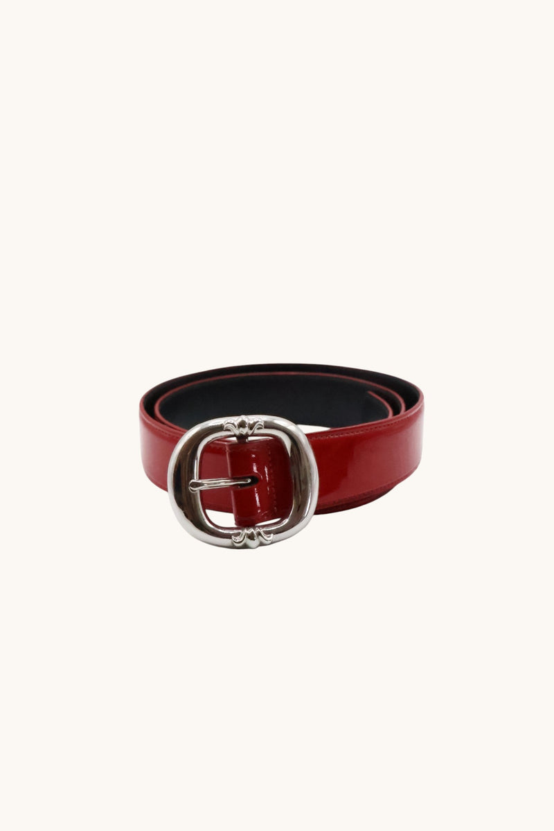 Gunslinger Red Patent Leather Belt