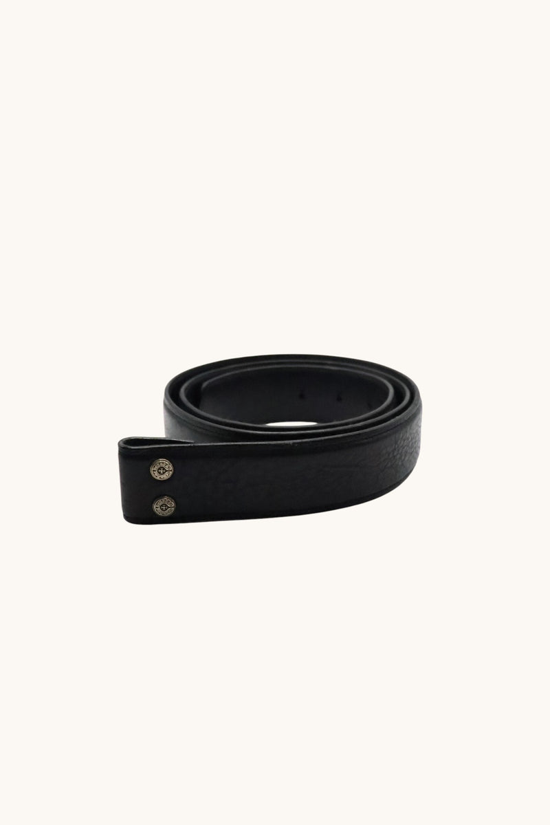 Black Leather Belt Strap