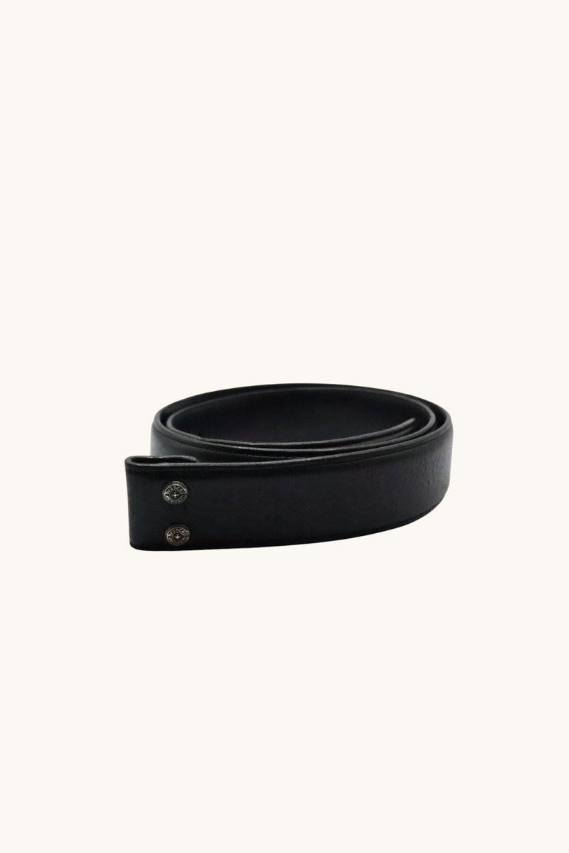 Black Leather Belt Strap