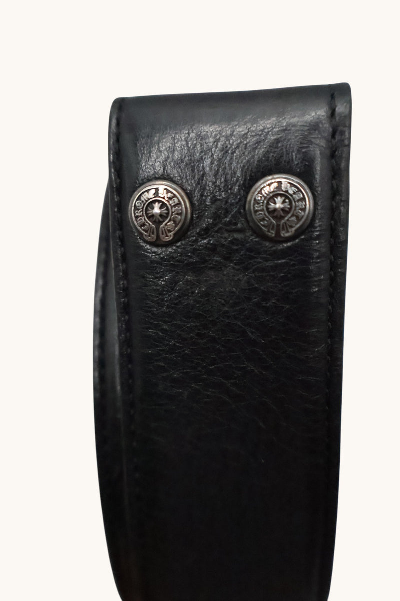 Black Leather Belt Strap