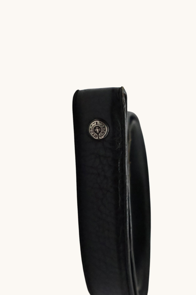 1 INCH Black Leather Belt Strap