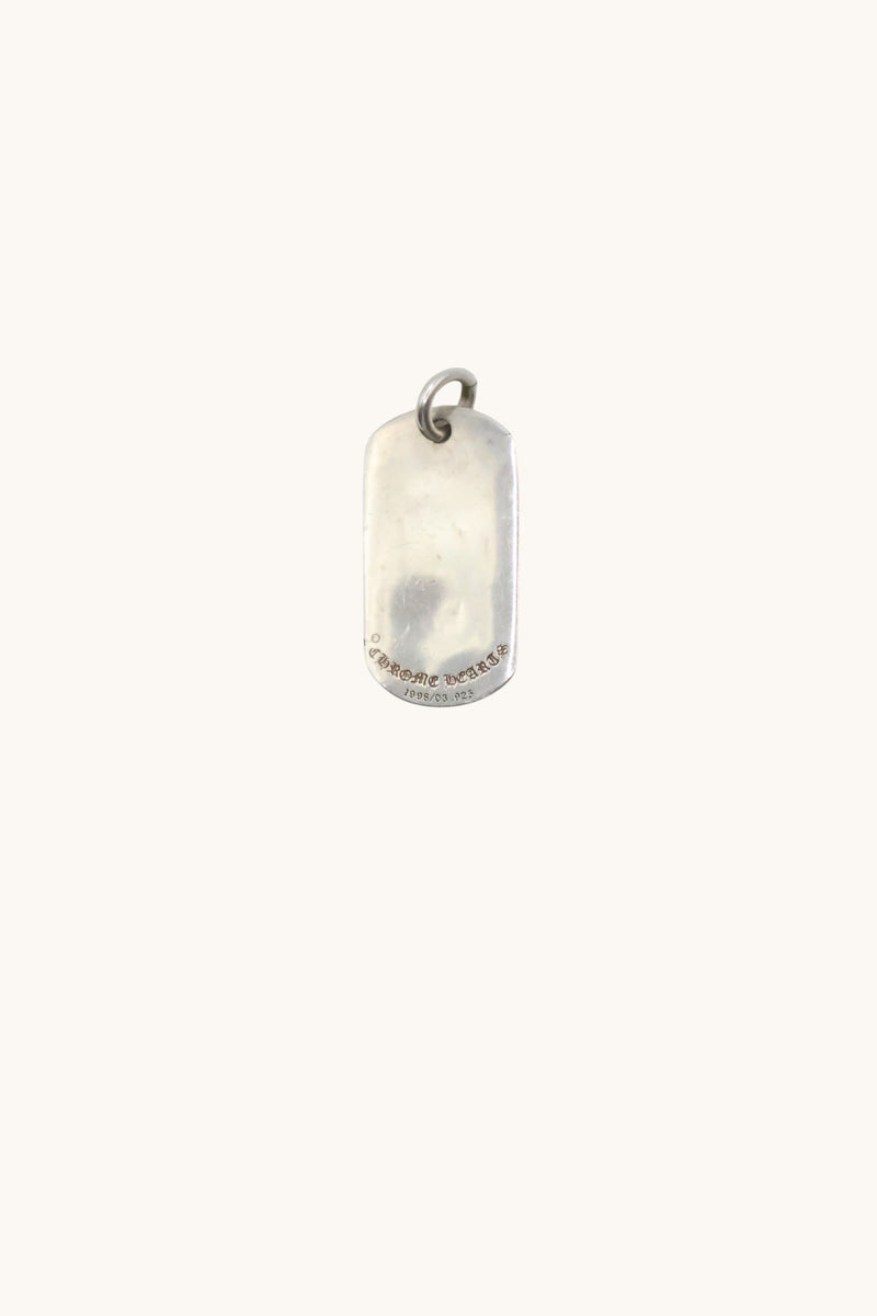 Los Angeles Raised Star Dog Tag Pendant